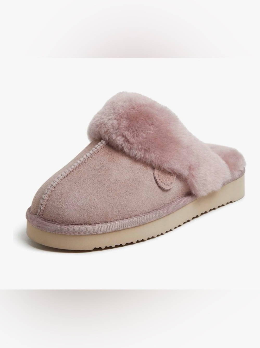 Fireside by Dearfoams womens Sydney Genuine Shearling Scuff 8.5